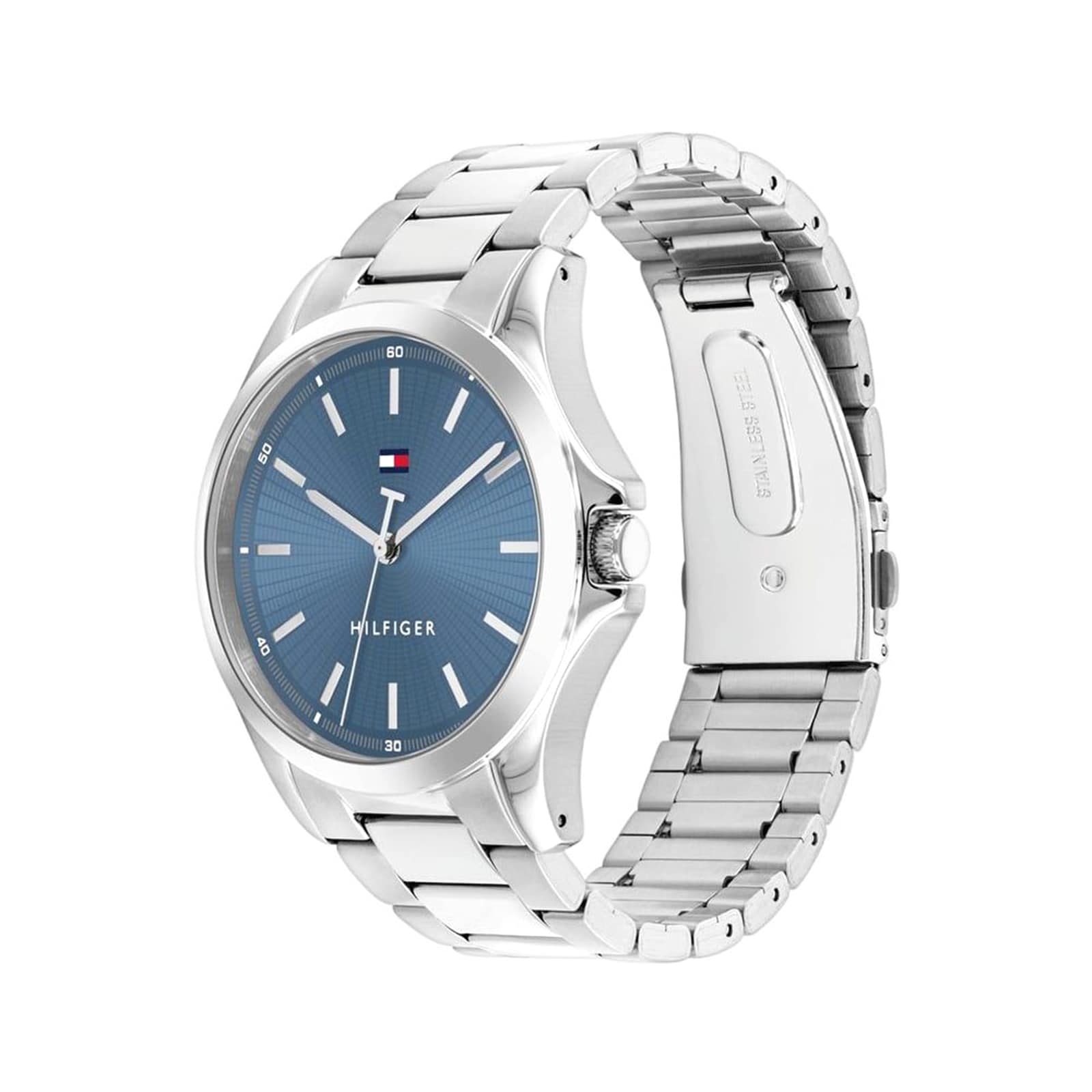 Tommy Hilfiger Bruce Stainless Steel Blue Dial Mens Watch