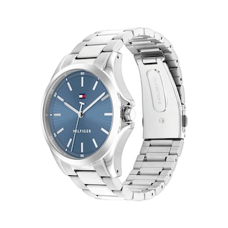 Tommy Hilfiger Bruce Stainless Steel Blue Dial Mens Watch