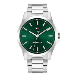 17280274 - Bruce Stainless Steel Green Dial Mens Watch