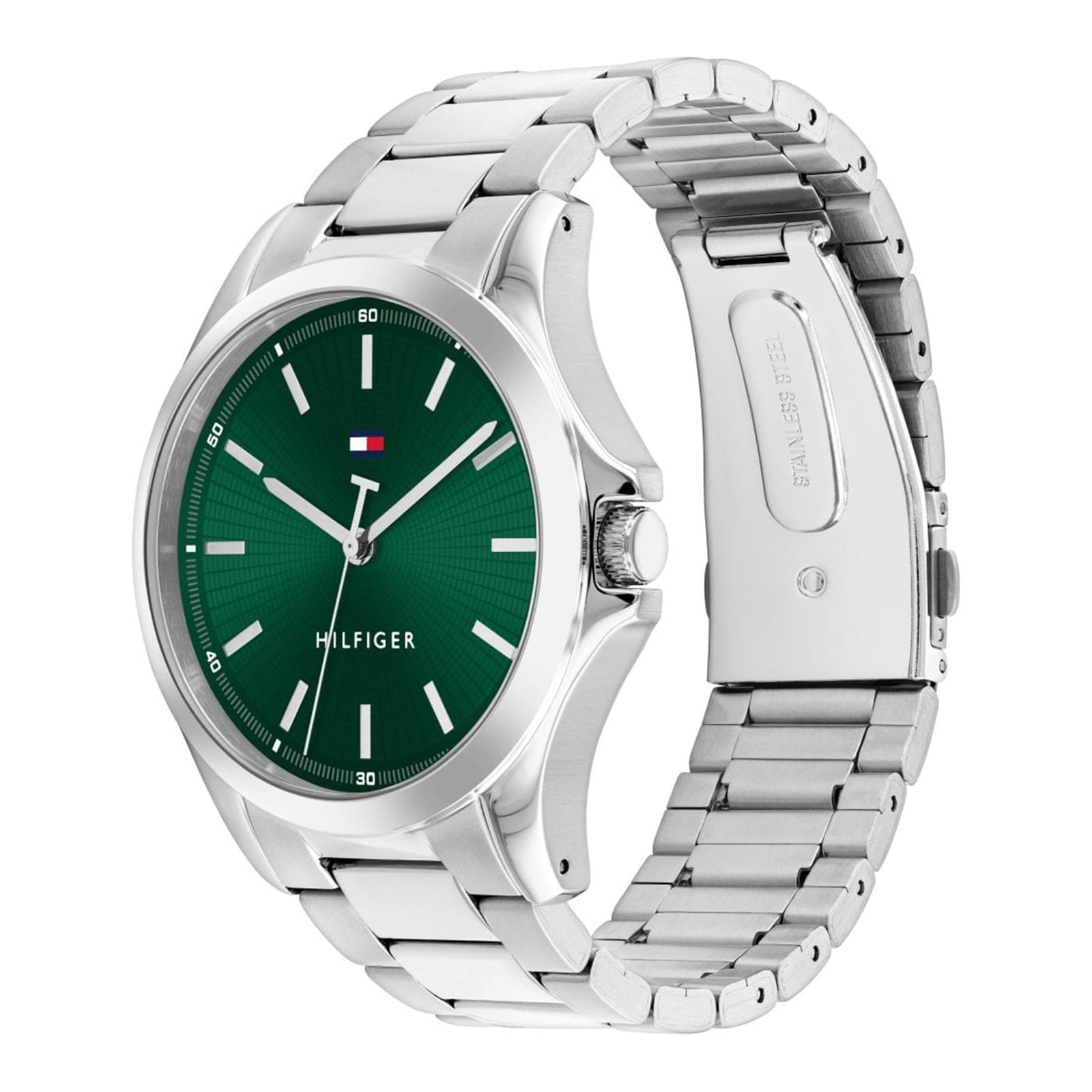 Tommy Hilfiger Bruce Stainless Steel Green Dial Mens Watch