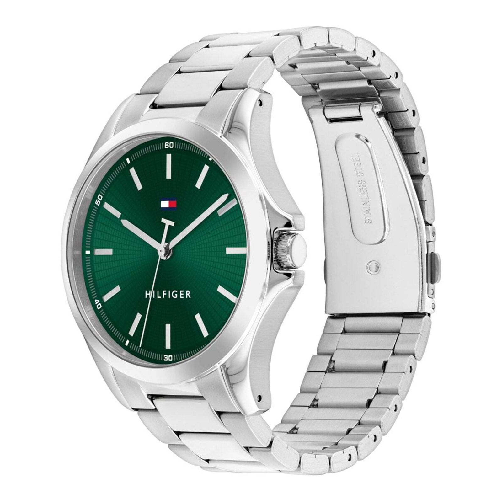 Tommy Hilfiger Bruce Stainless Steel Green Dial Mens Watch