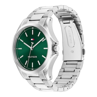 Tommy Hilfiger Bruce Stainless Steel Green Dial Mens Watch