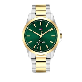 Tommy Hilfiger Bruce Bicolour Green Dial Mens Watch