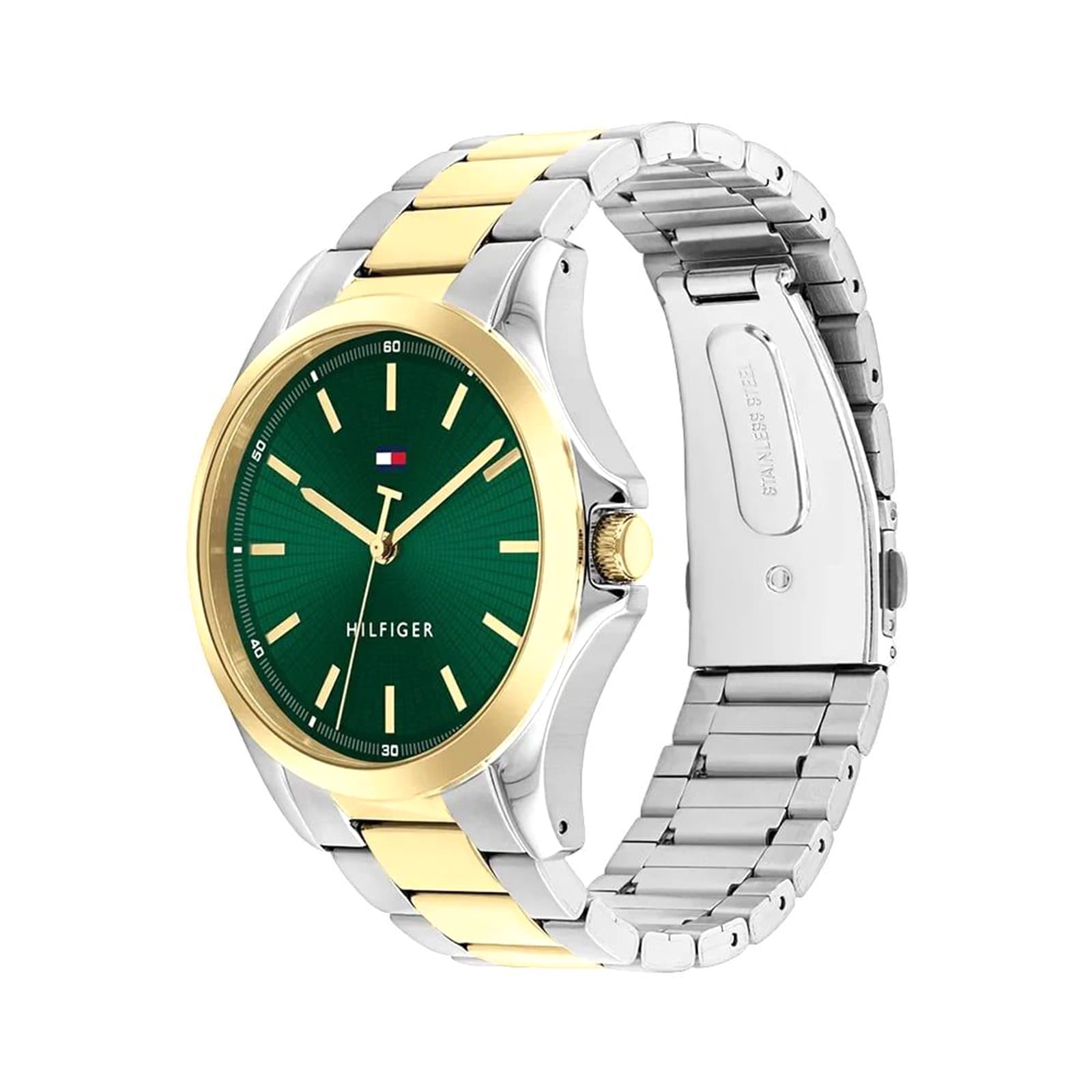 Tommy Hilfiger Bruce Bicolour Green Dial Mens Watch