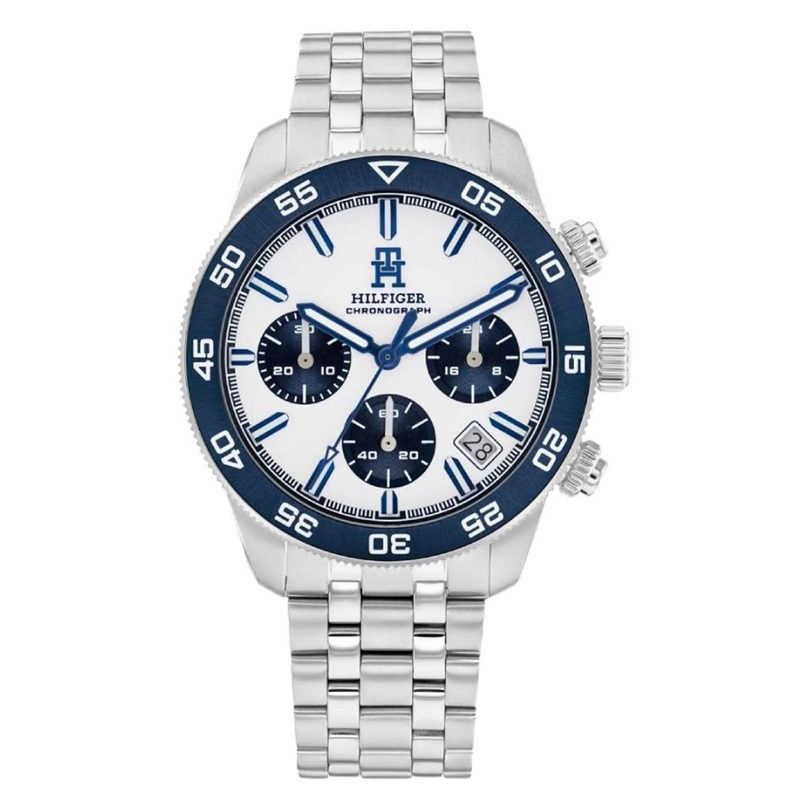 Tommy Hilfiger TH85 Chrono White Dial Mens Watch