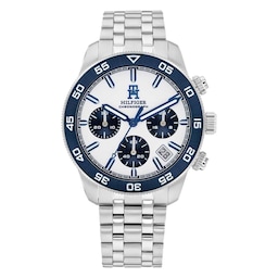 17280278 - TH85 Chrono White Dial Mens Watch