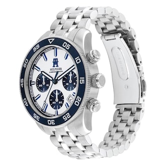 Tommy Hilfiger TH85 Chrono White Dial Mens Watch