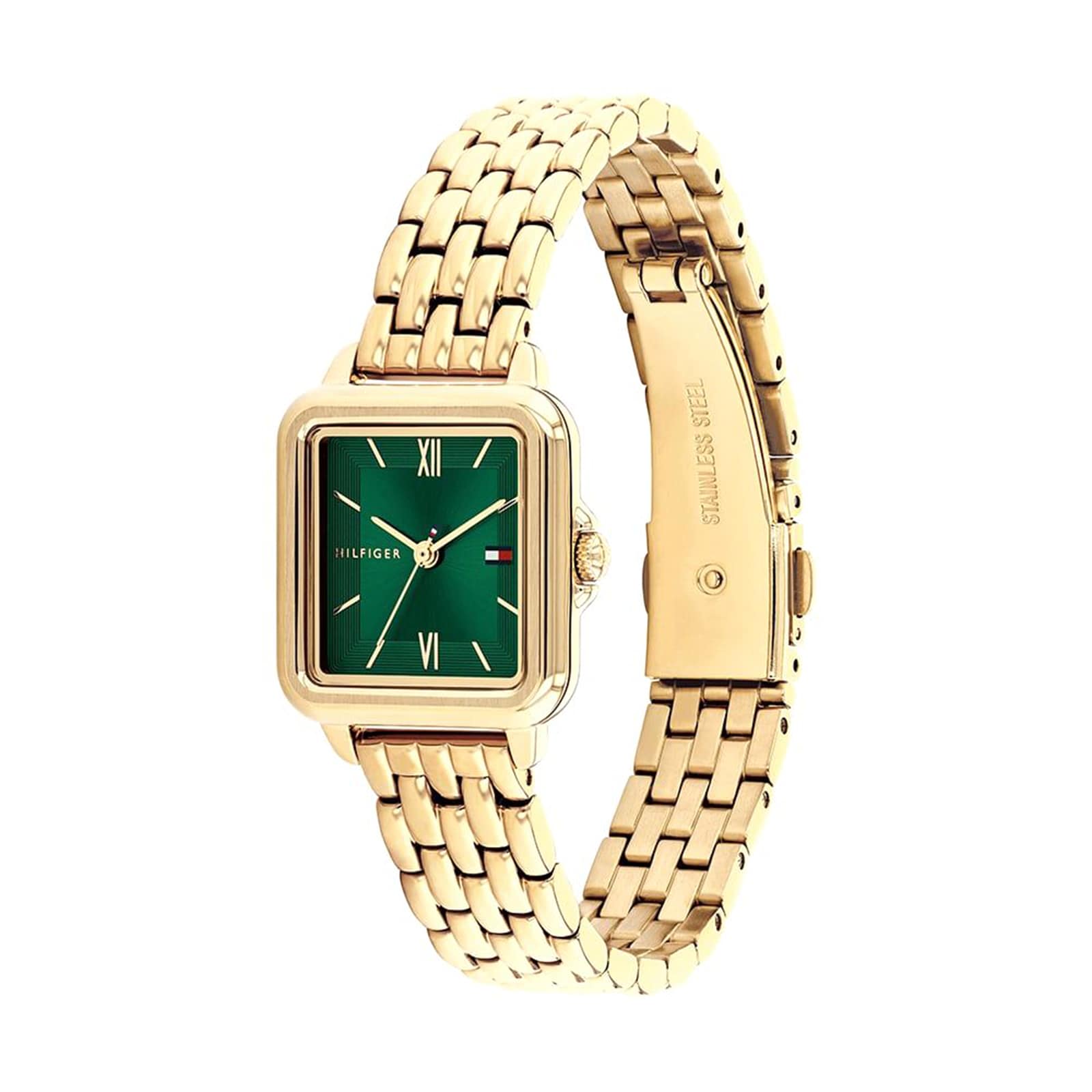 Tommy Hilfiger Mia Stainless Steel Green Dial Ladies Watch Tommy Hilfiger Mia Stainless Steel Green Dial Ladies Watch