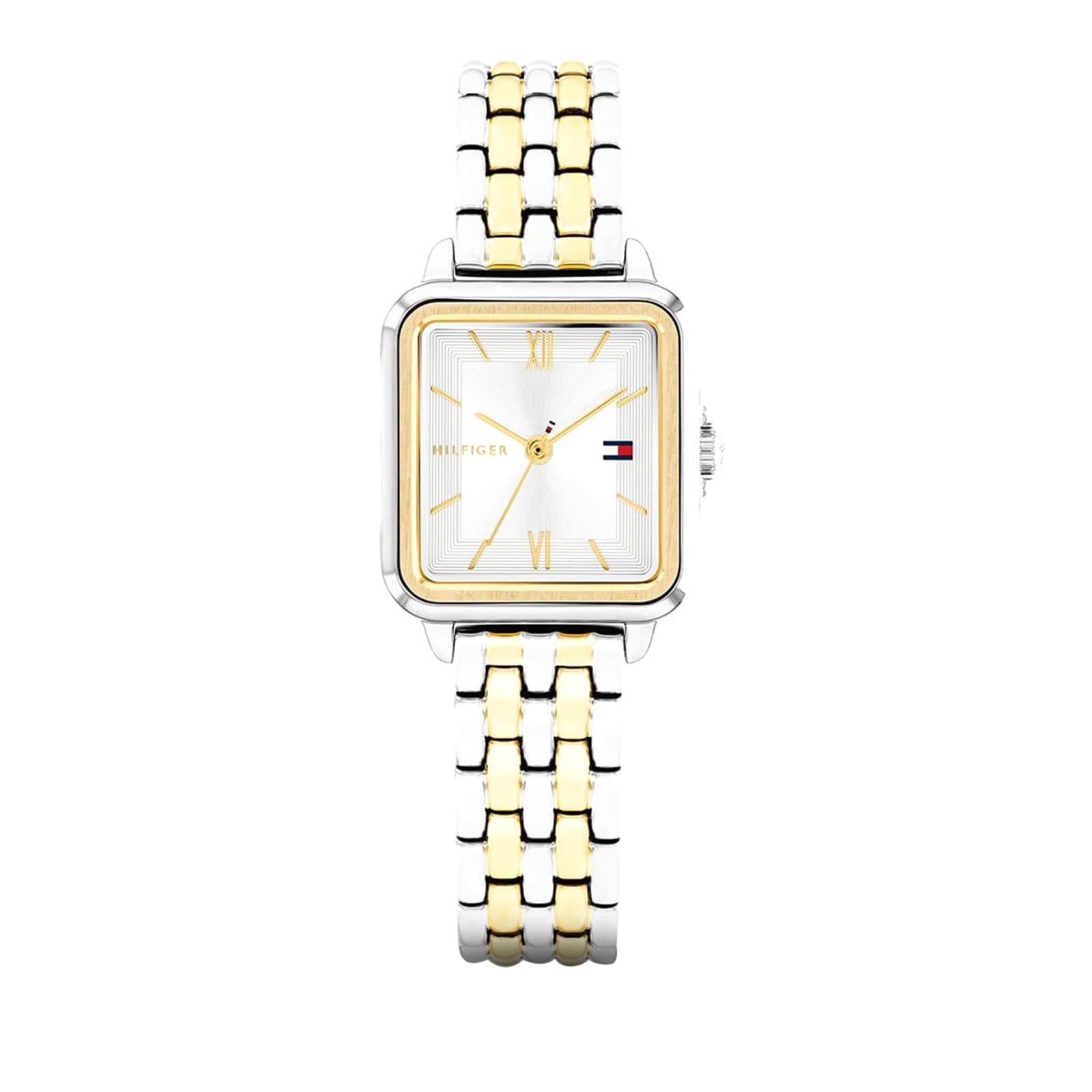 Tommy Hilfiger Bicolour Silver Dial Ladies Watch Tommy Hilfiger Bicolour Silver Dial Ladies Watch
