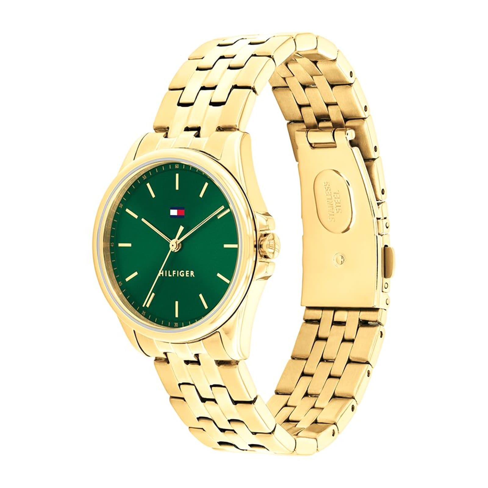 Tommy Hilfiger Stainless Steel Green Dial Ladies Watch Tommy Hilfiger Stainless Steel Green Dial Ladies Watch