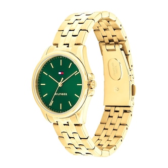 Tommy Hilfiger Jade Stainless Steel Green Dial Ladies Watch