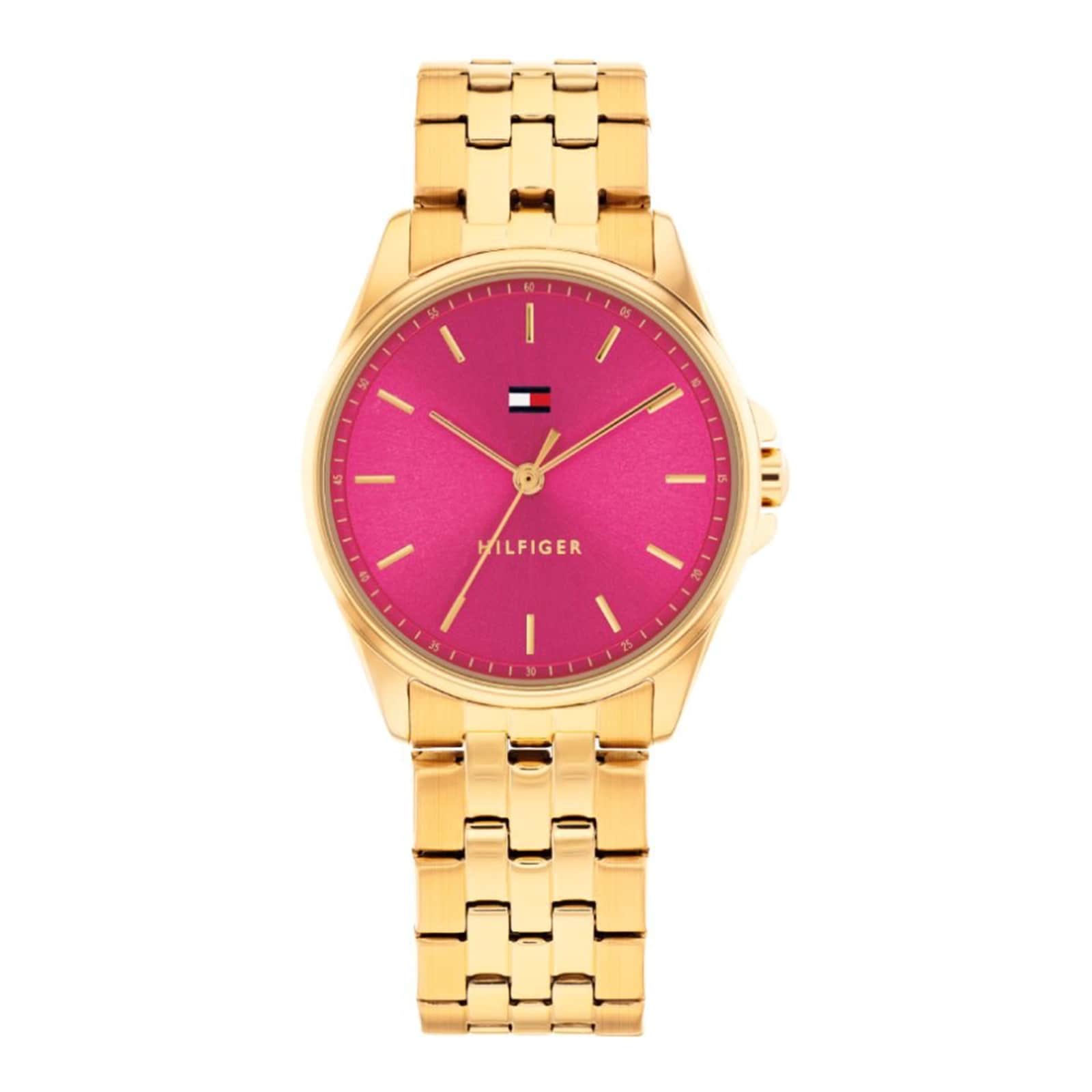 Tommy Hilfiger Jade Stainless Steel Pink Dial Ladies Watch