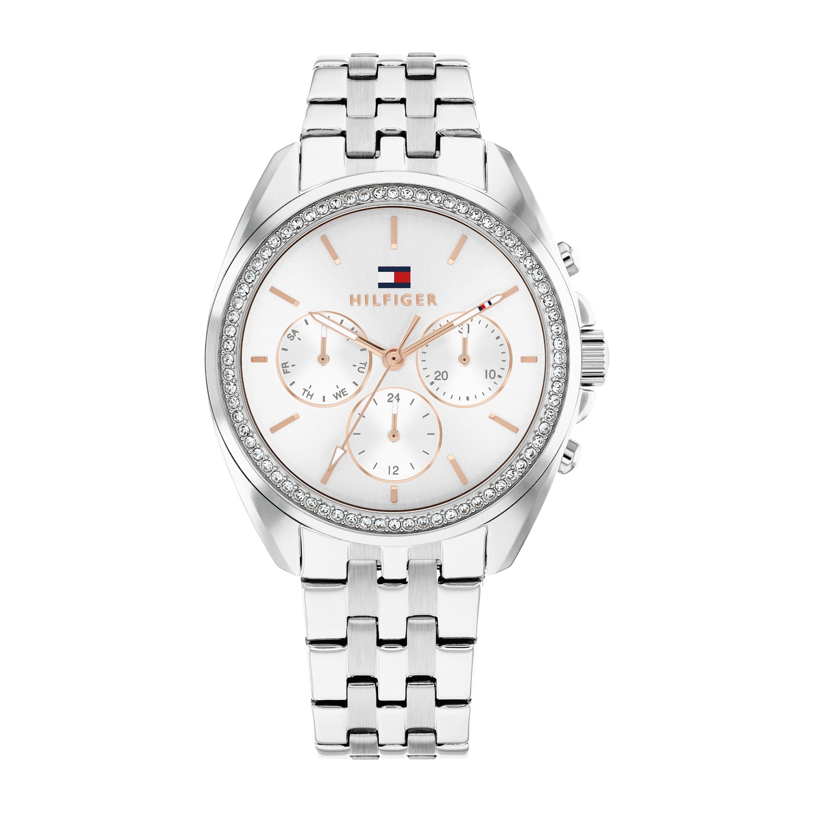 Tommy Hilfiger Mellie Stainless Steel White Dial Ladies Watch