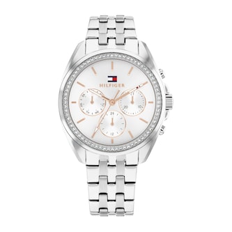 Tommy Hilfiger Mellie Stainless Steel White Dial Ladies Watch