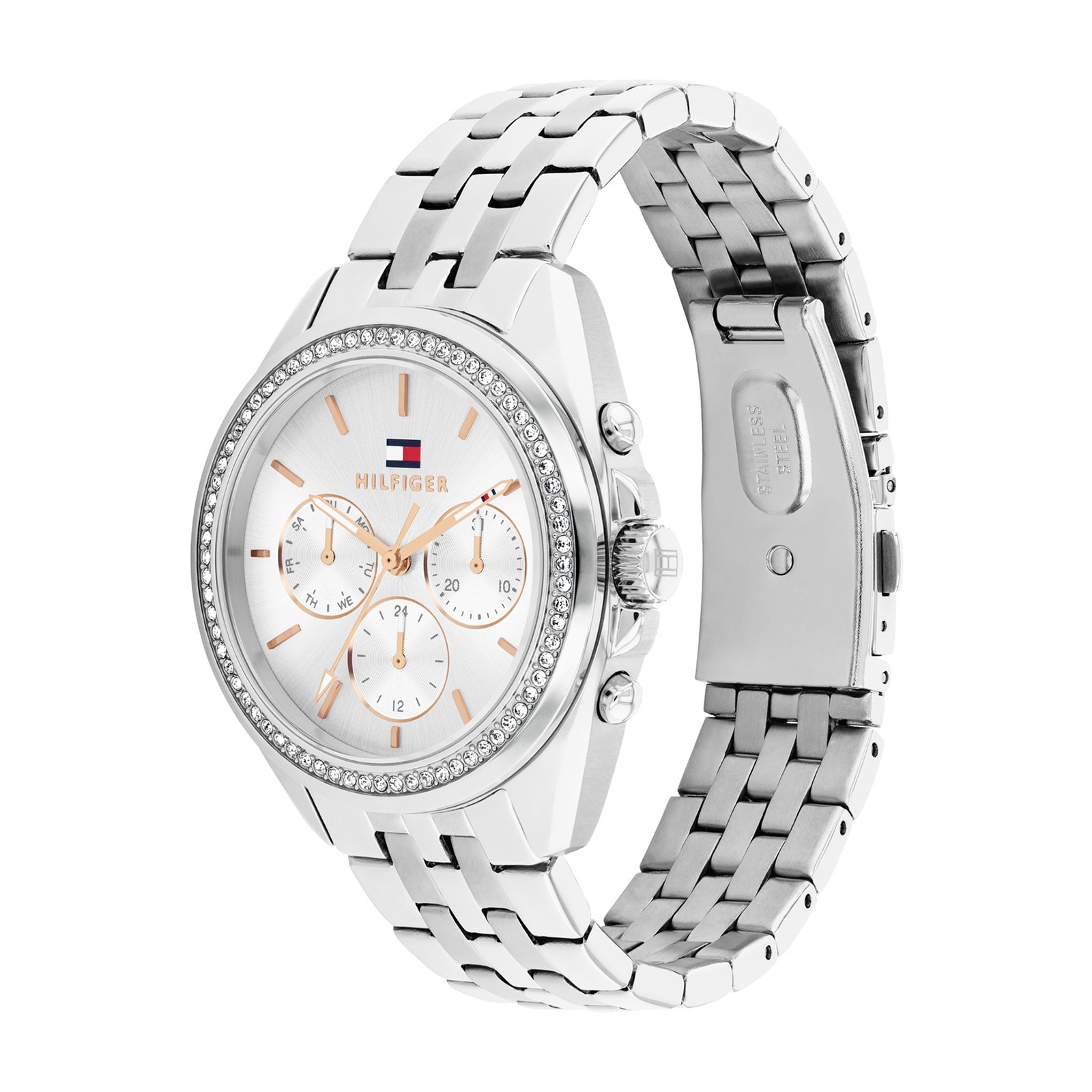 Tommy Hilfiger Mellie Stainless Steel White Dial Ladies Watch
