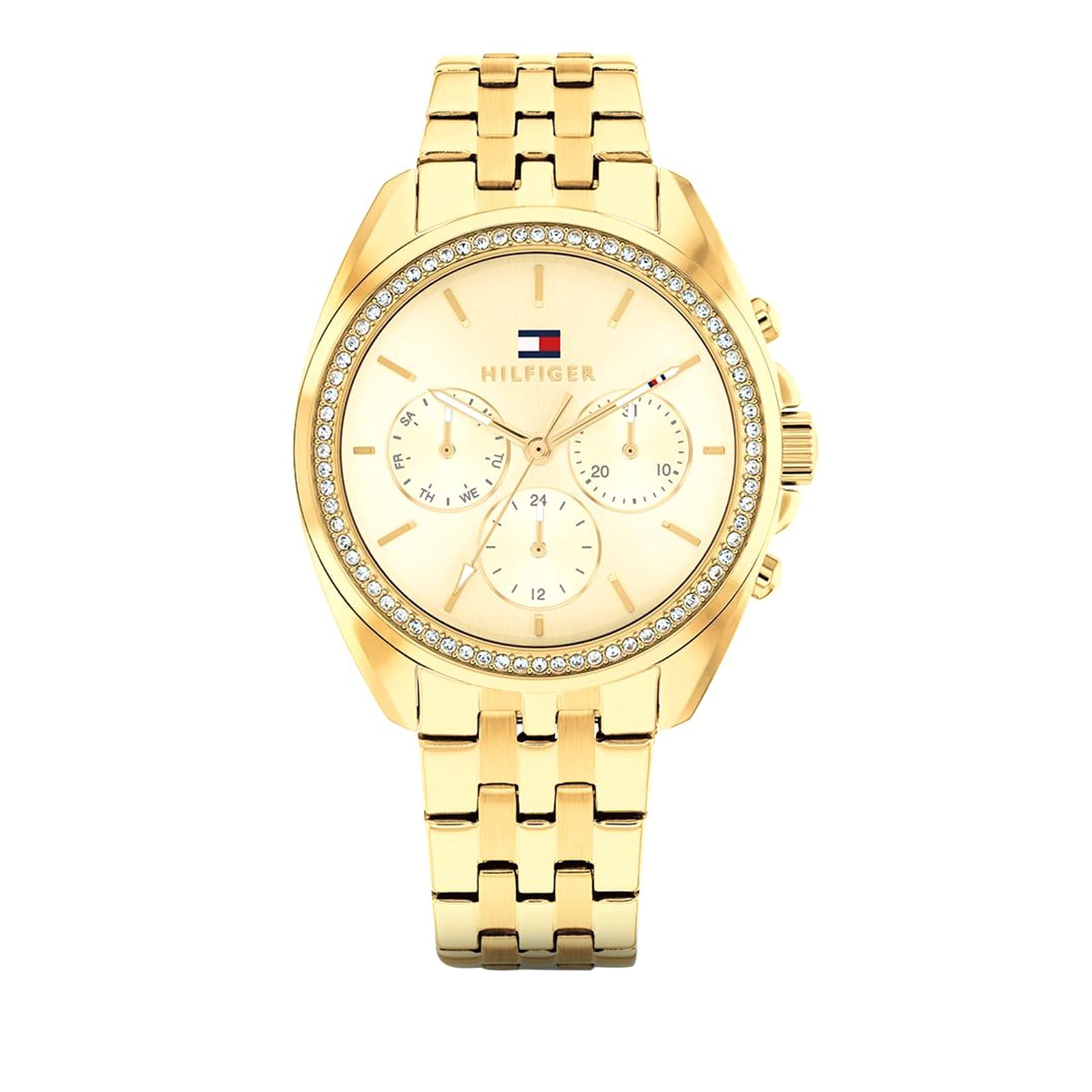 Tommy Hilfiger Mellie Stainless Steel Gold Dial Ladies Watch