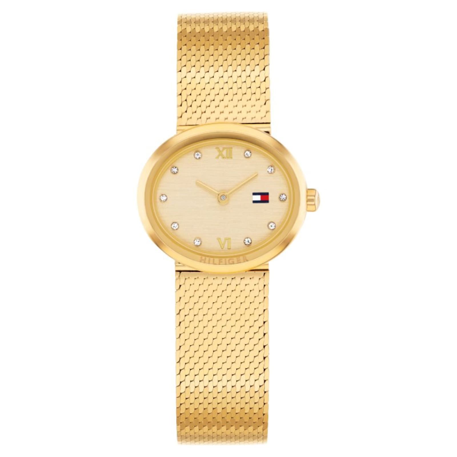 Tommy Hilfiger Moira Stainless Steel Gold Dial Ladies Watch