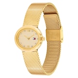 Tommy Hilfiger Moira Stainless Steel Gold Dial Ladies Watch