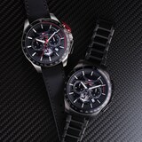 Tommy Hilfiger Bank Black Dial 44mm Mens Watch - Interchangeable Strap