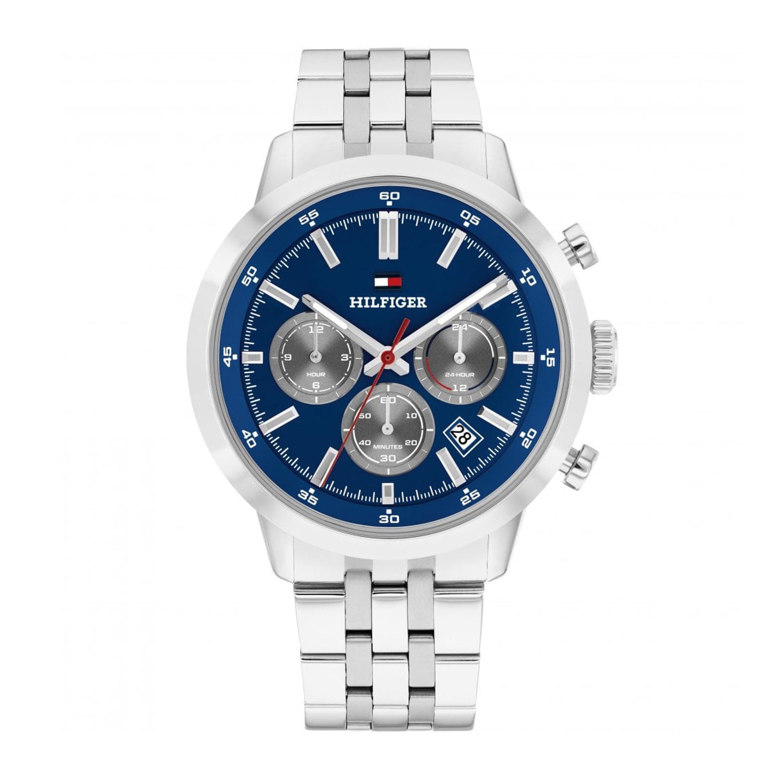 Tommy Hilfiger Blue Dial Bracelet Chronograph 43mm Mens Watch Tommy Hilfiger Blue Dial Bracelet Chronograph 43mm Mens Watch
