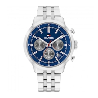 Tommy Hilfiger Kent Blue Dial Bracelet Chronograph 43mm Mens Watch