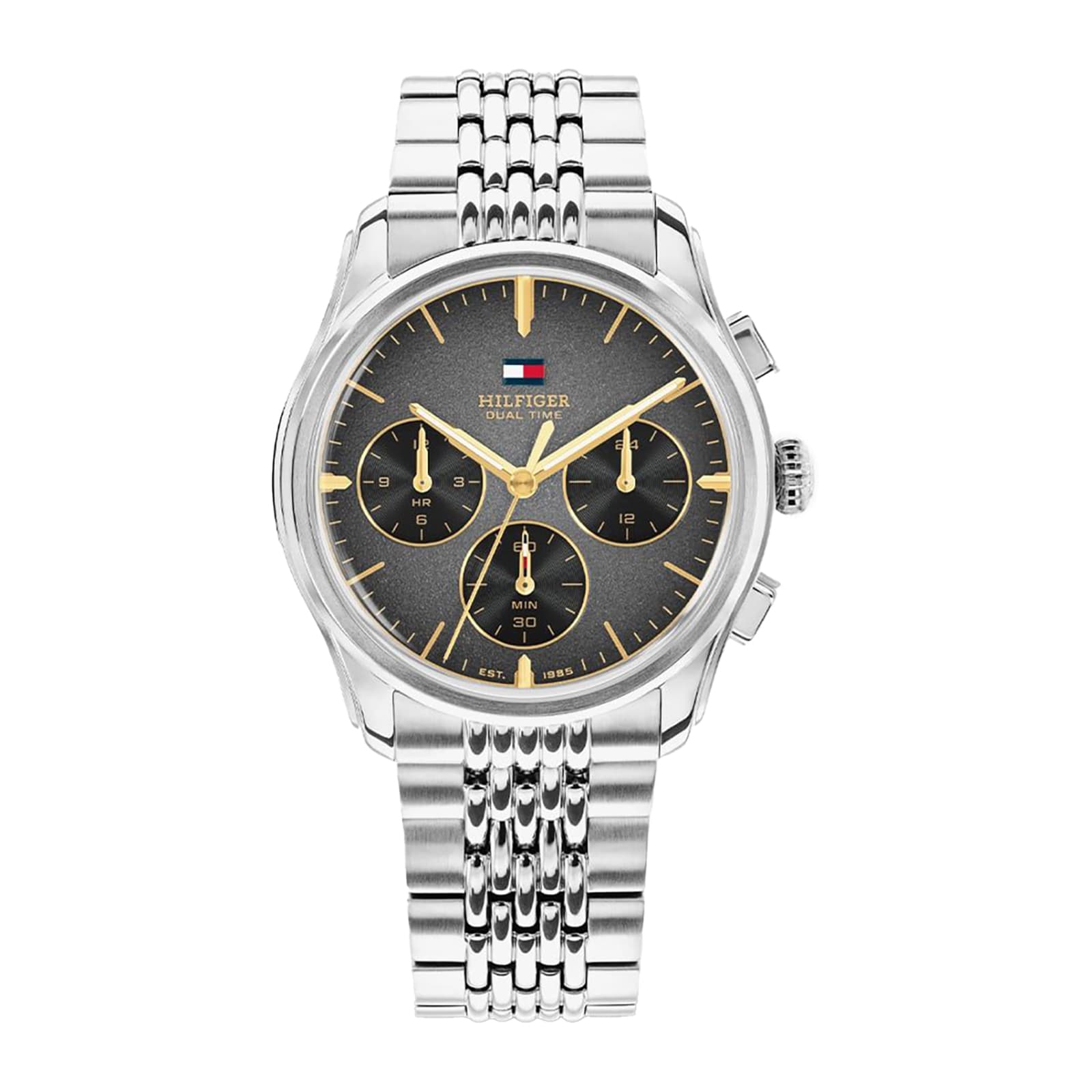 Tommy Hilfiger 1710812 Stainless Steel Black Dial Bracelet Watch - W95483
