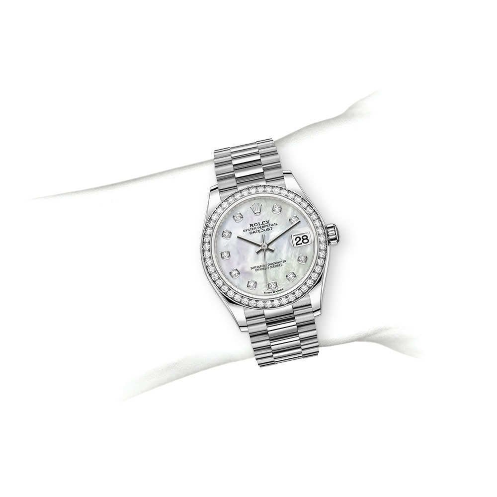 Rolex datejust best sale 31 white gold