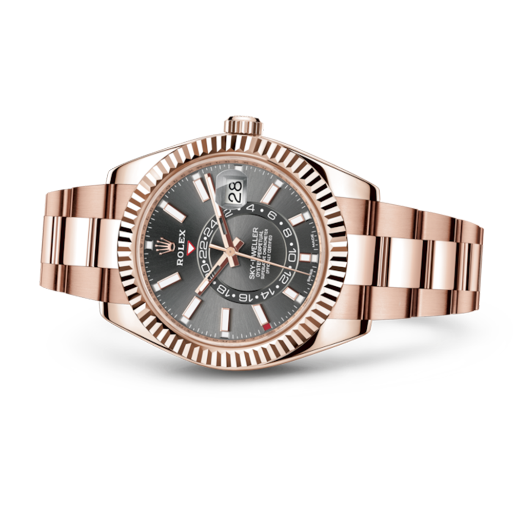 oyster perpetual sky dweller rose gold