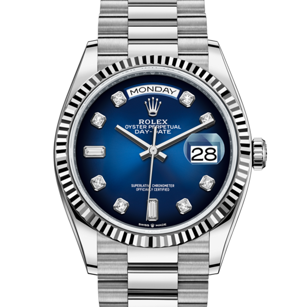 rolex day date white gold 36mm