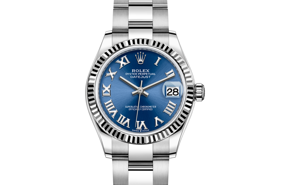 rolex datejust 31 blue dial