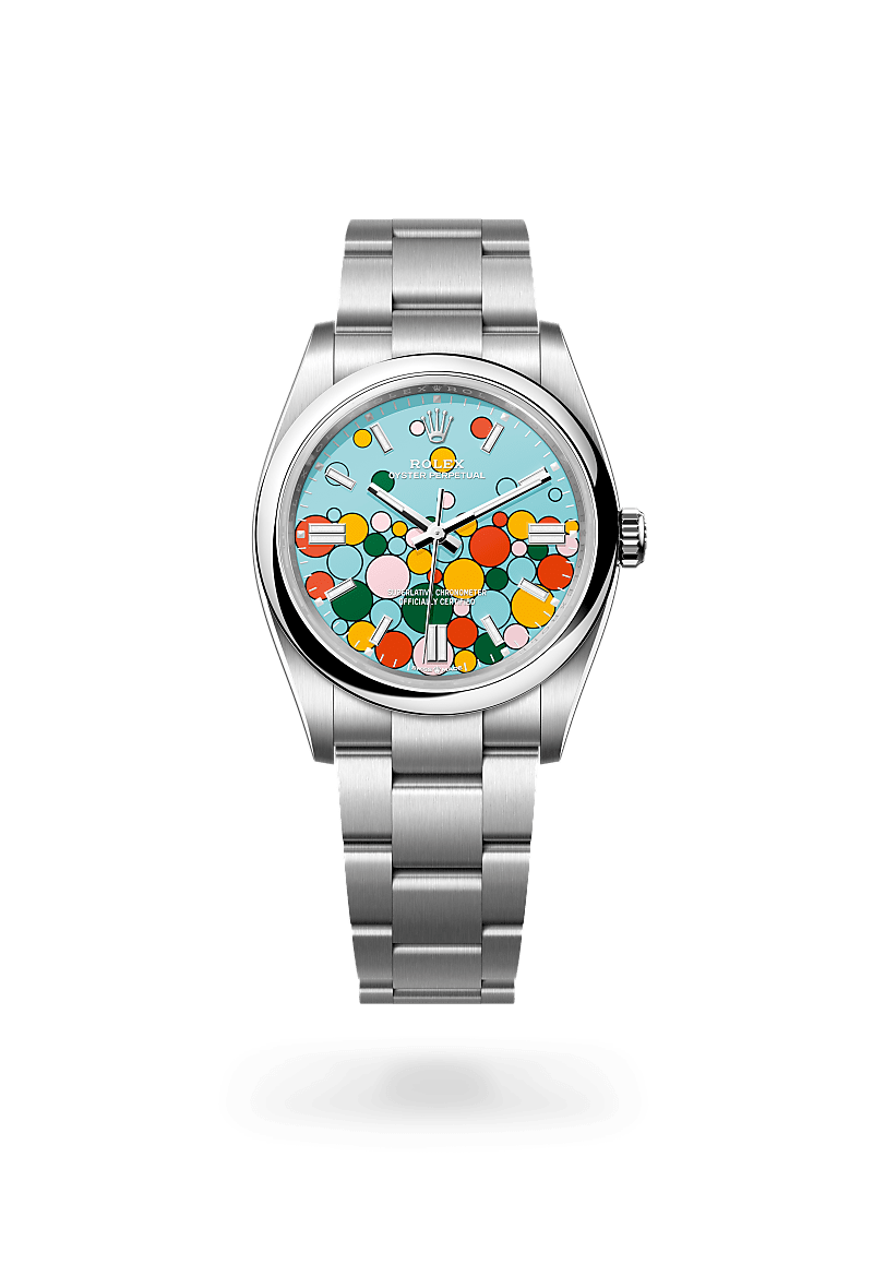 Rolex turquoise oyster perpetual sale