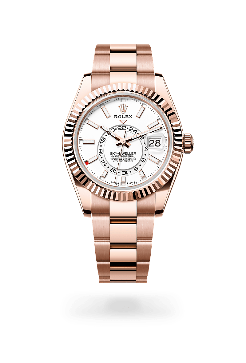 Rolex Sky-Dweller in Oyster, 42 mm, Everose gold, M336935-0003