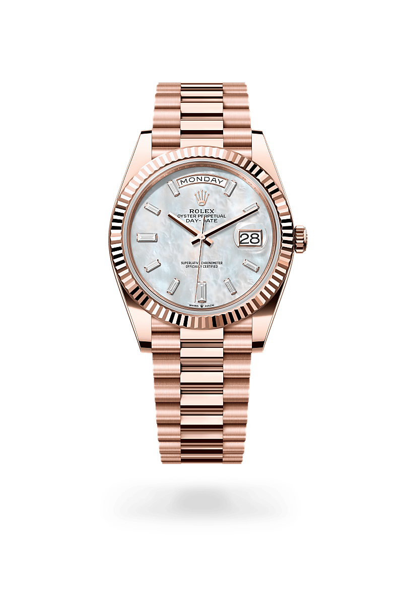 Rolex Day Date 40 in Oyster 40 mm Everose gold M228235 0056 Betteridge