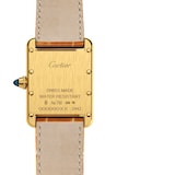 Cartier Tank Louis Cartier Watch Small Model, Quartz Movement, Yellow Gold, Leather