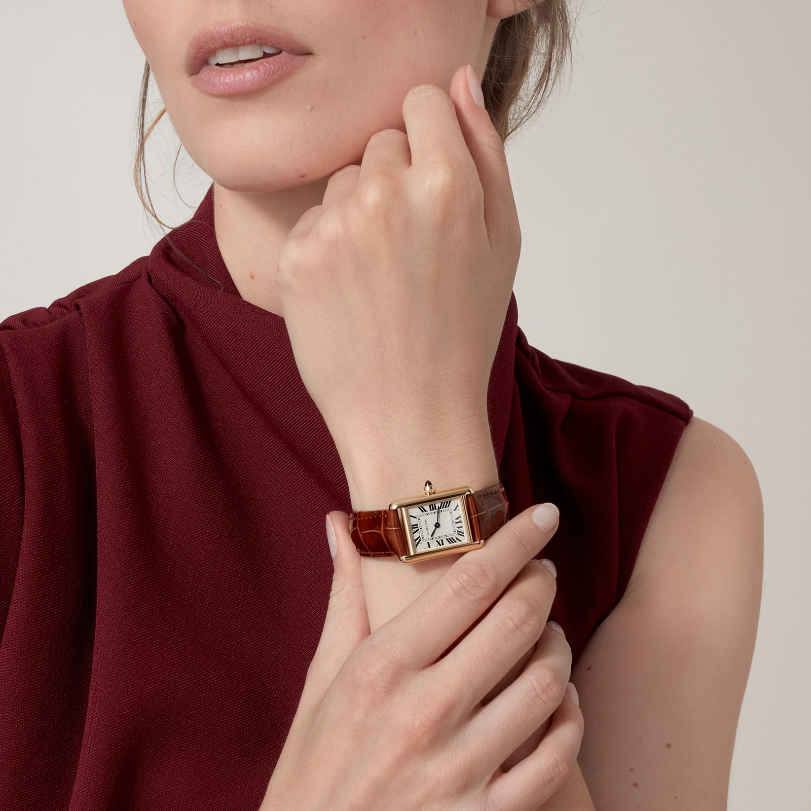 Cartier Tank Louis Cartier Watch Small Model, Quartz Movement, Yellow Gold, Leather Cartier Tank Louis Cartier Watch Small Model, Quartz Movement, Yellow Gold, Leather