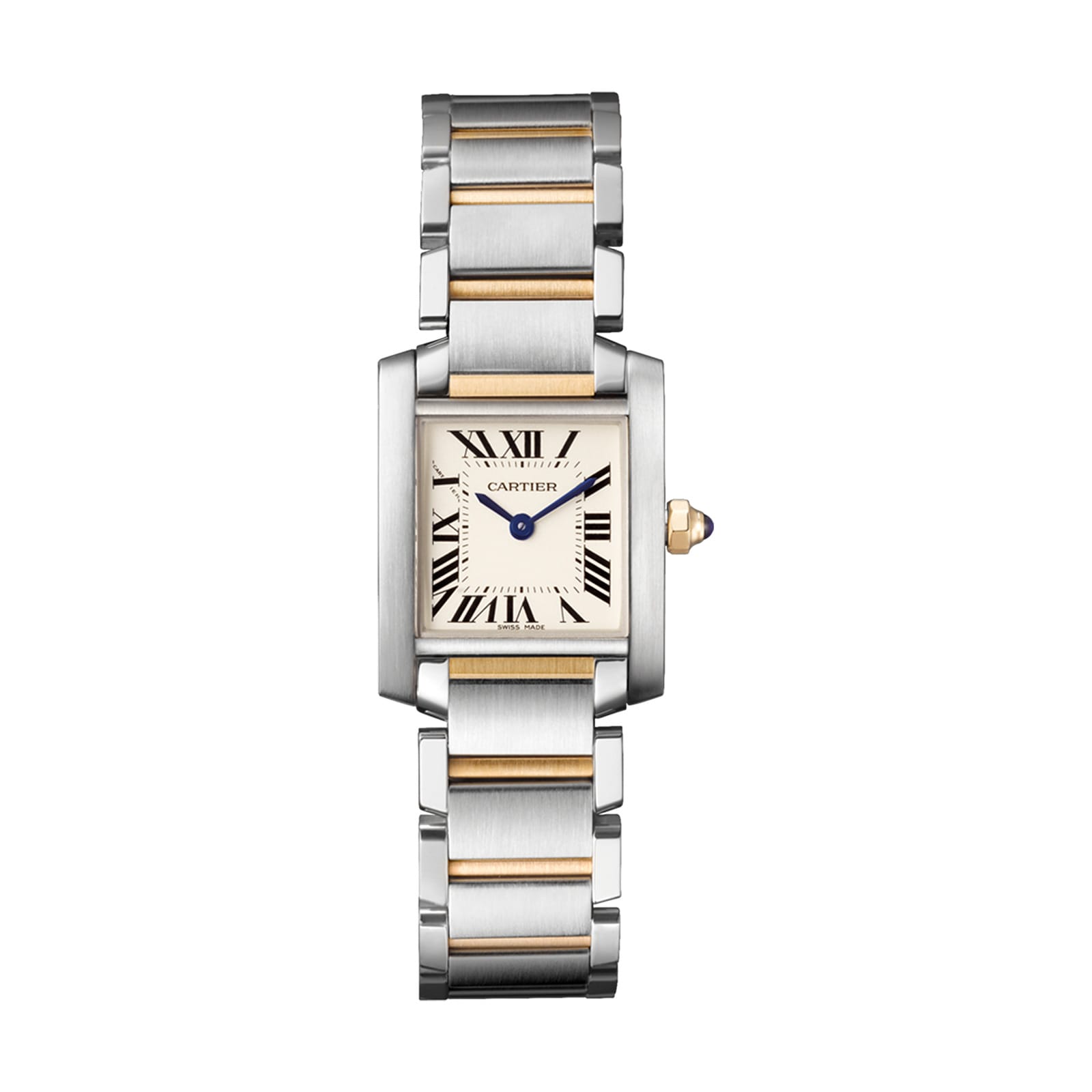 cartier tank francaise small two tone