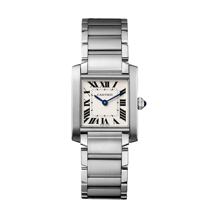 Cartier Tank Française Watch Medium Model, Quartz Movement, Steel