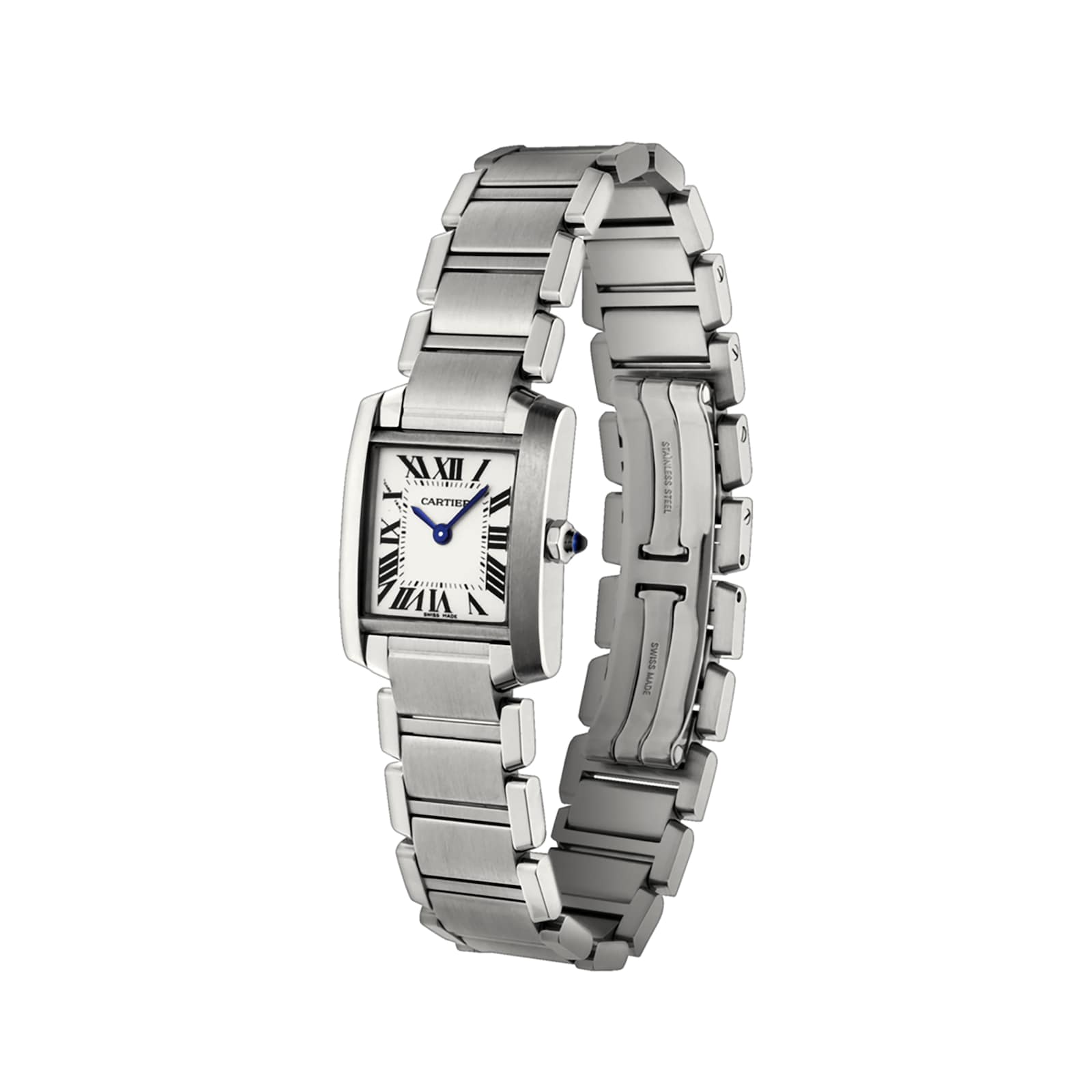 cartier tank française watch small model steel