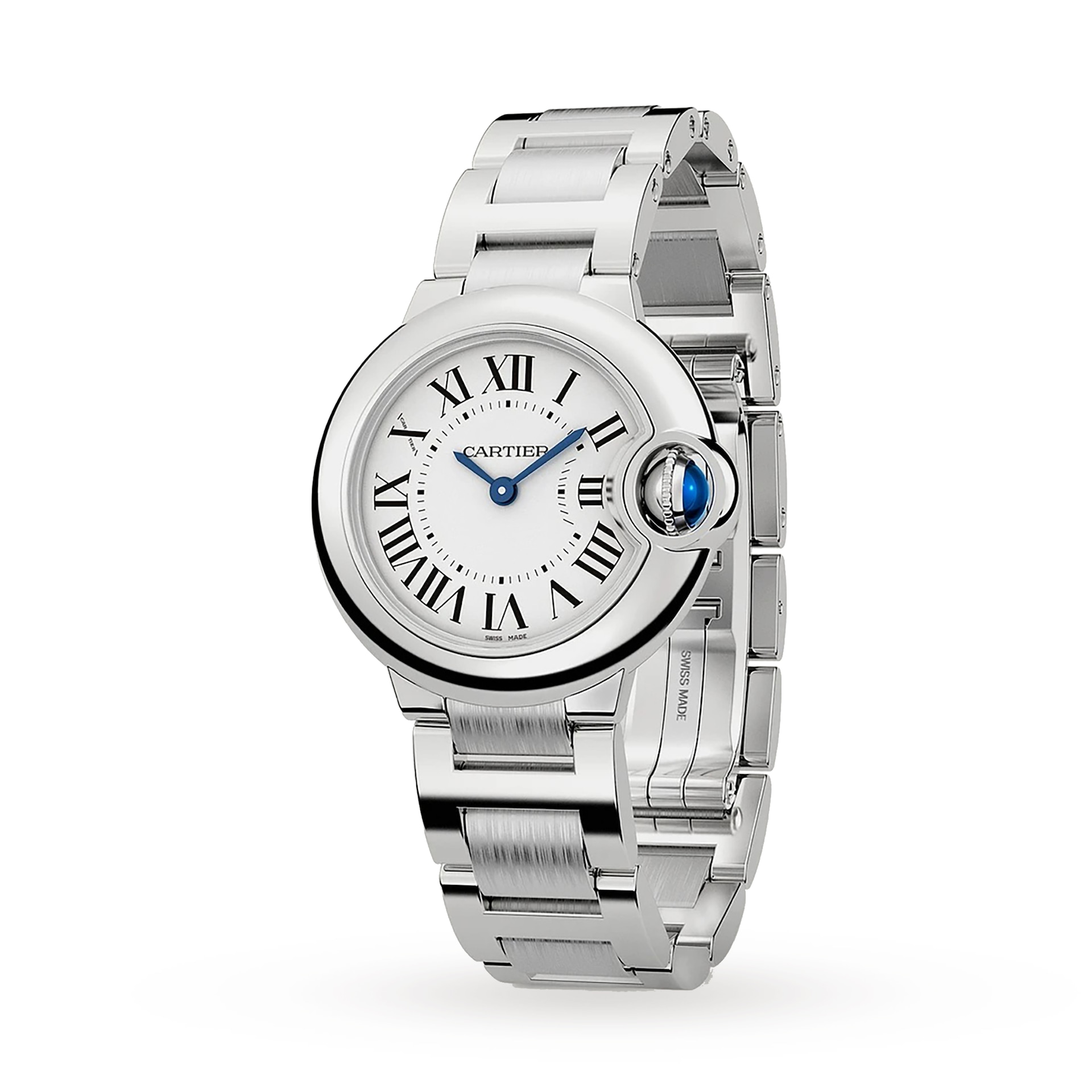 Cartier Ballon Bleu De Cartier Watch 28mm, Quartz Movement, Steel