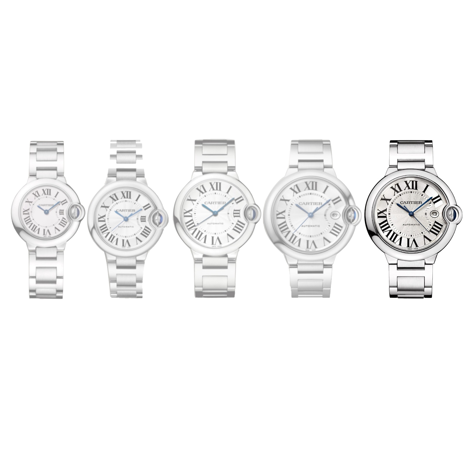 Cartier Ballon Bleu De Cartier Watch 42mm, Automatic Movement, Steel