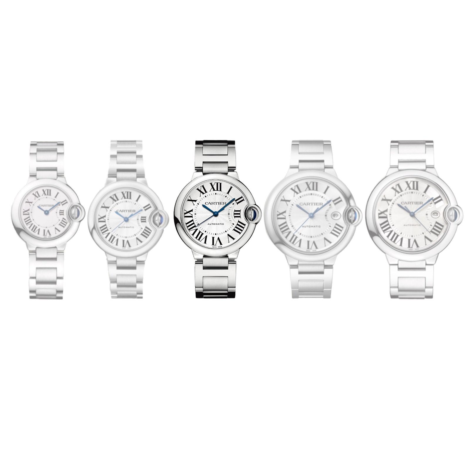 Cartier Ballon Bleu De Cartier Watch 36mm, Automatic Movement, Steel Cartier Ballon Bleu De Cartier Watch 36mm, Automatic Movement, Steel