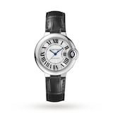 Cartier Ballon Bleu De Cartier Watch 33mm, Automatic Movement, Steel, Leather