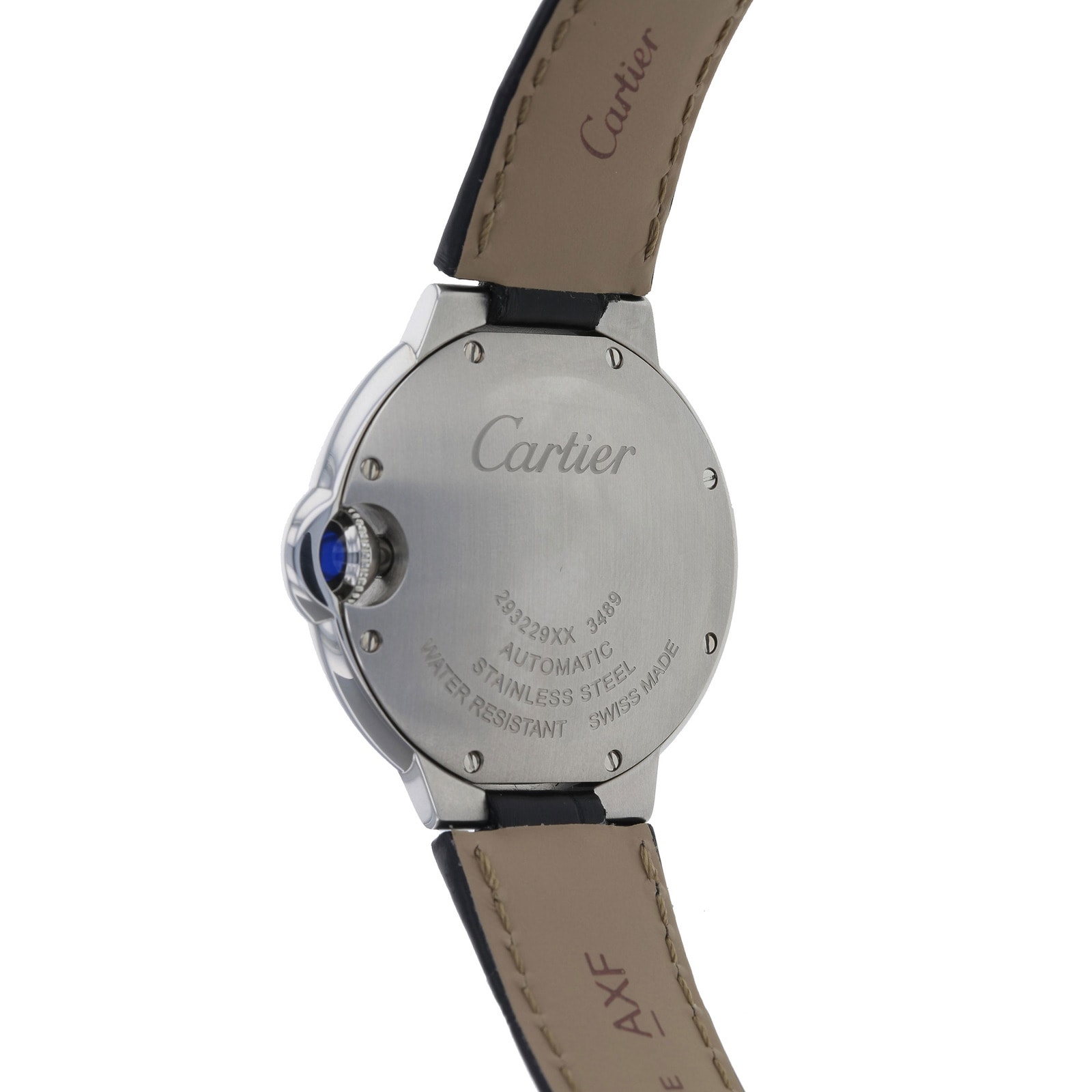 Cartier Ballon Bleu De Cartier Watch 33mm, Automatic Movement, Steel, Leather Cartier Ballon Bleu De Cartier Watch 33mm, Automatic Movement, Steel, Leather