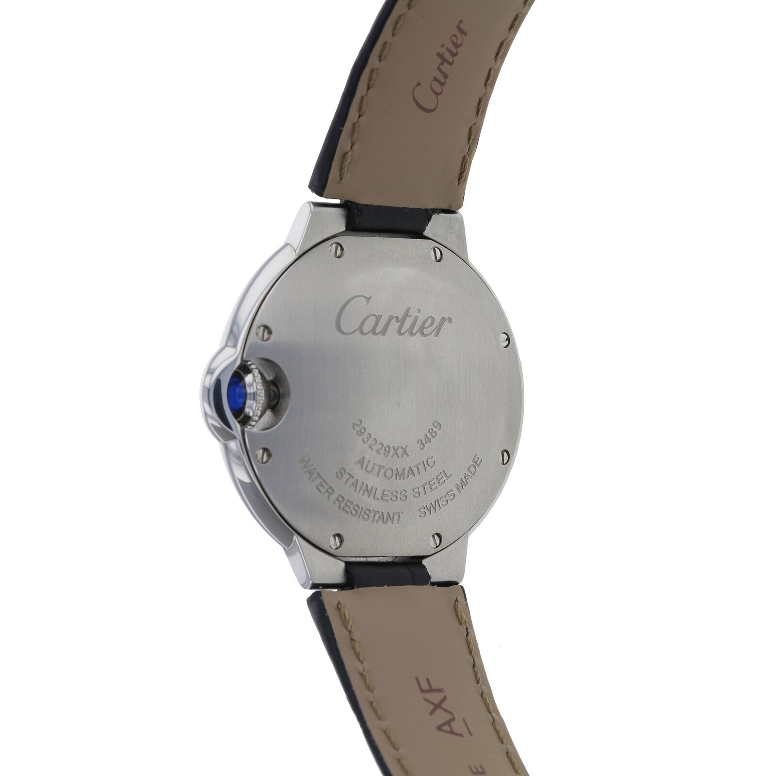 Cartier Ballon Bleu De Cartier Watch 33mm, Automatic Movement, Steel, Leather