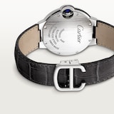 Cartier Ballon Bleu De Cartier Watch 33mm, Automatic Movement, Steel, Leather