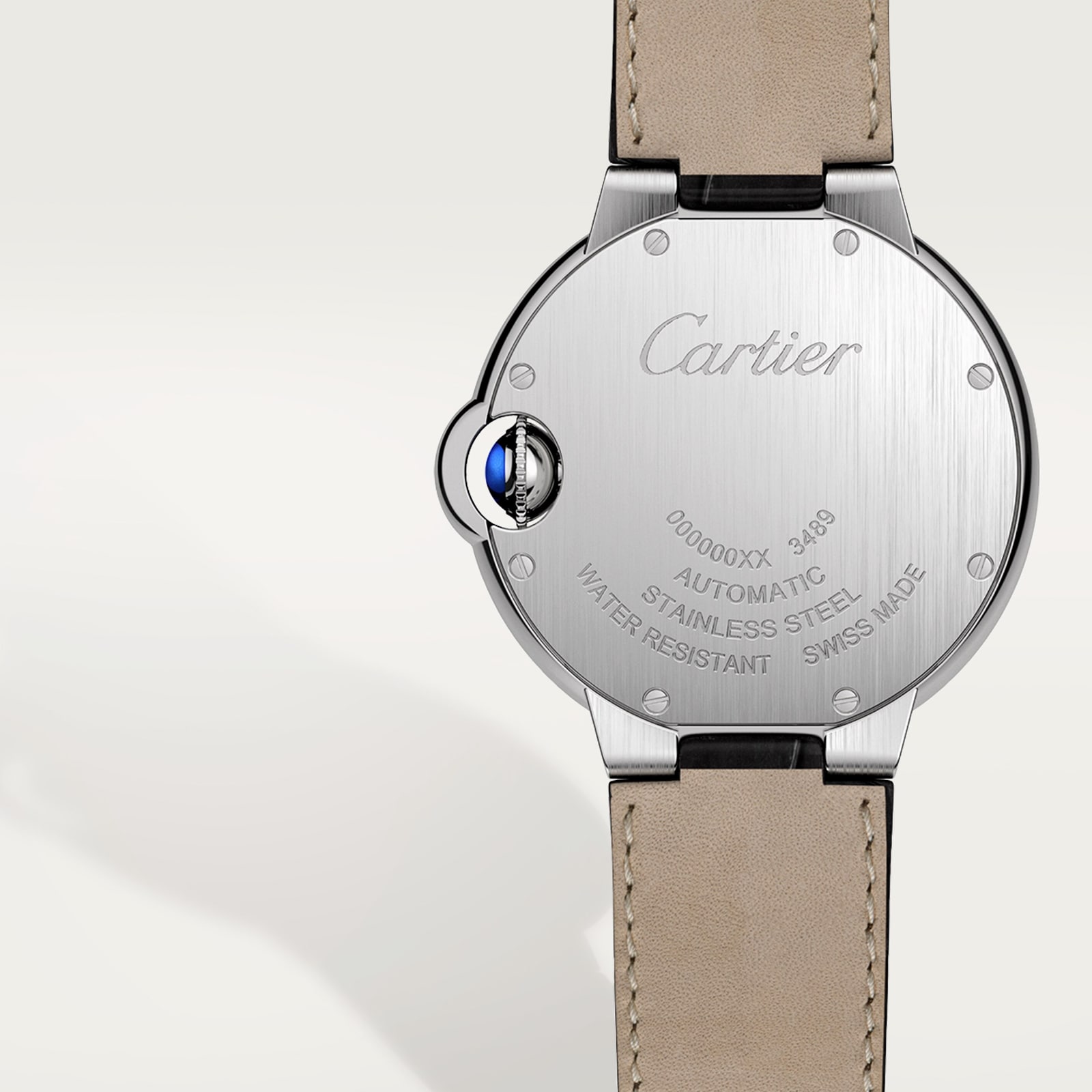 Cartier Ballon Bleu De Cartier Watch 33mm, Automatic Movement, Steel, Leather Cartier Ballon Bleu De Cartier Watch 33mm, Automatic Movement, Steel, Leather