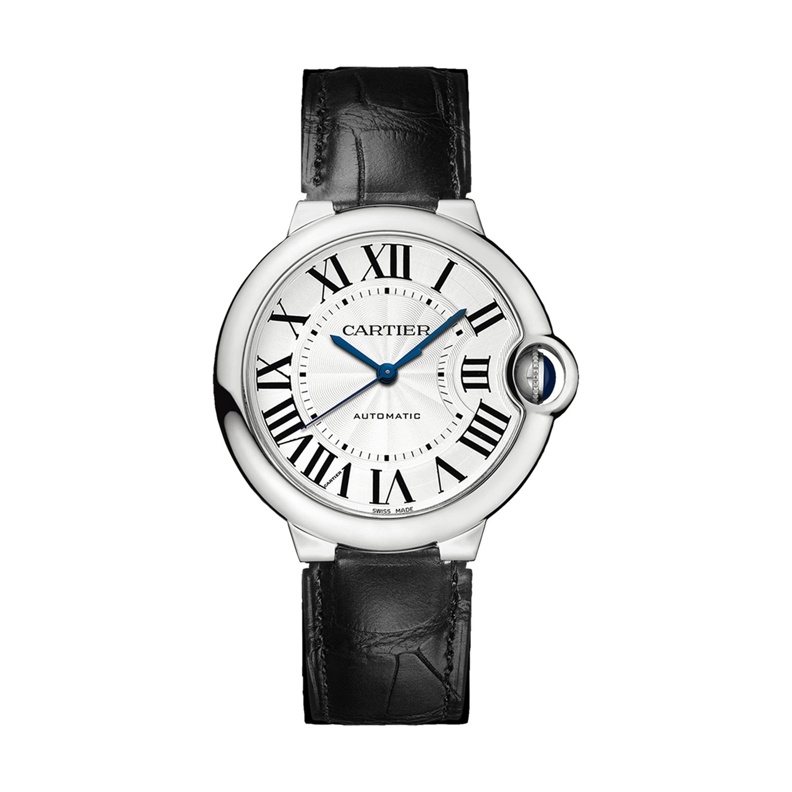 Cartier Ballon Bleu De Cartier Watch 36mm, Automatic Movement, Steel, Leather