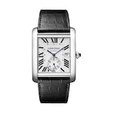 Cartier Tank MC Watch Large Model, Automatic Movement, Steel, Leather