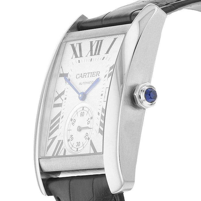 Cartier Tank Mc Watch Large Model, Automatic Movement, Steel, Leather