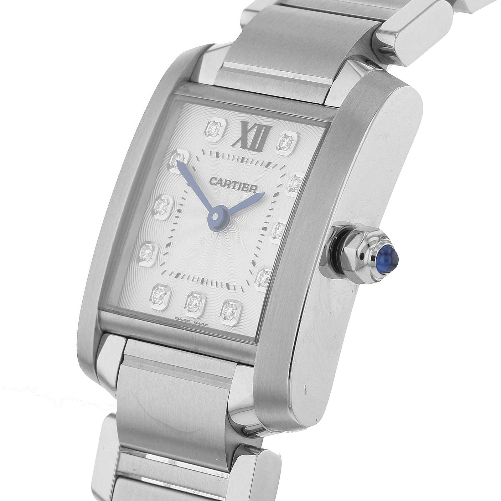 cartier tank française watch small model steel